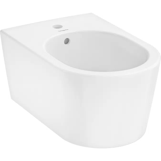 EluPura S Wall hung Bidet  540 with tap hole and overflow