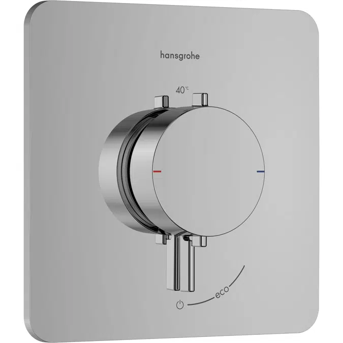 Ecostat Comfort Q Thermostat for concealed installation for 1 function