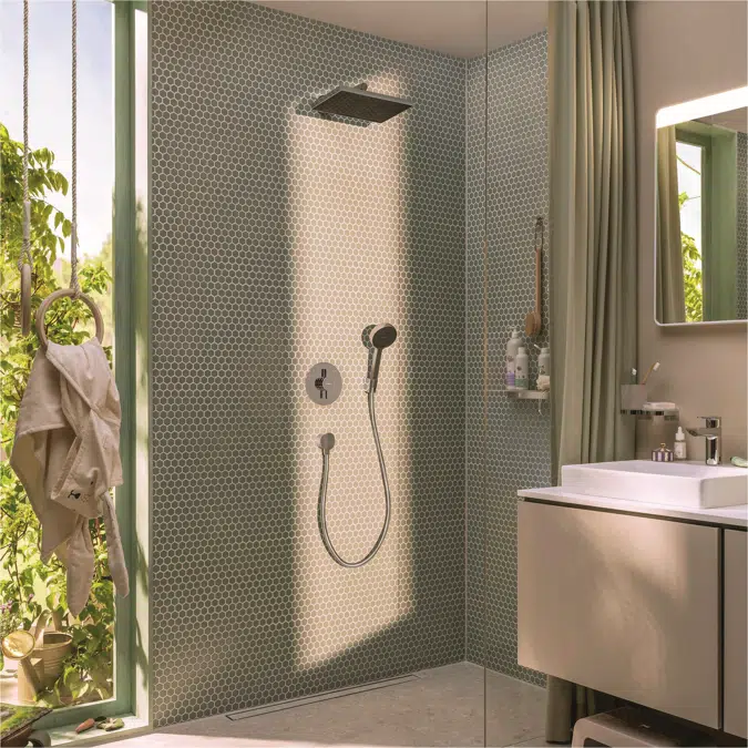 28738USA Activera Q Overhead shower 290/180 1jet EcoSmart 