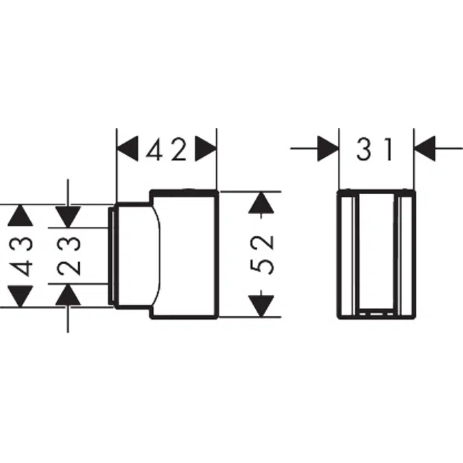 28885XXX Porter Fine Shower holder
