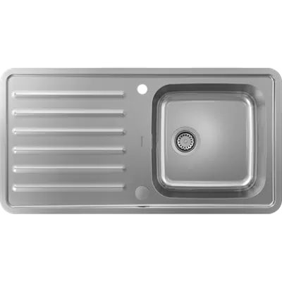 Imagem para Built-in sink 400/400 with drainboard}