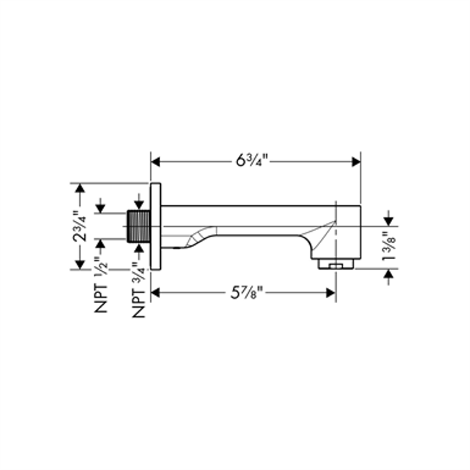 Metris S Bath spout
