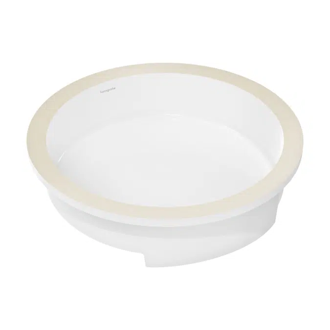 Xuniva Evo S Undercounter basin 400/400 without tap hole and overflow, SmartClean,