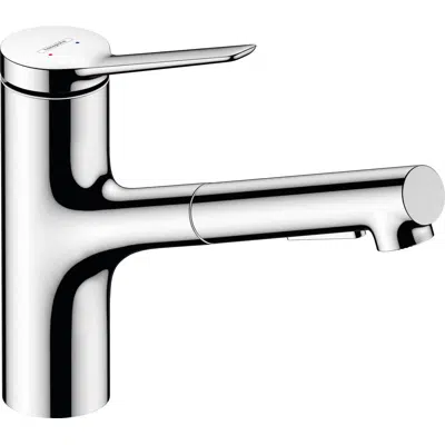 imagen para Zesis M33 Single lever kitchen mixer 150, metal pull-out spray, 2jet