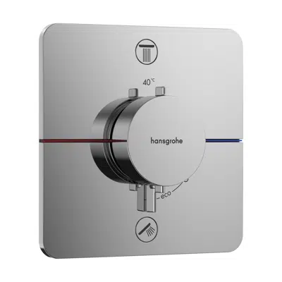 ShowerSelect Comfort Q Thermostat for concealed installation for 2 functions with integrated security combination according to EN1717 için görüntü