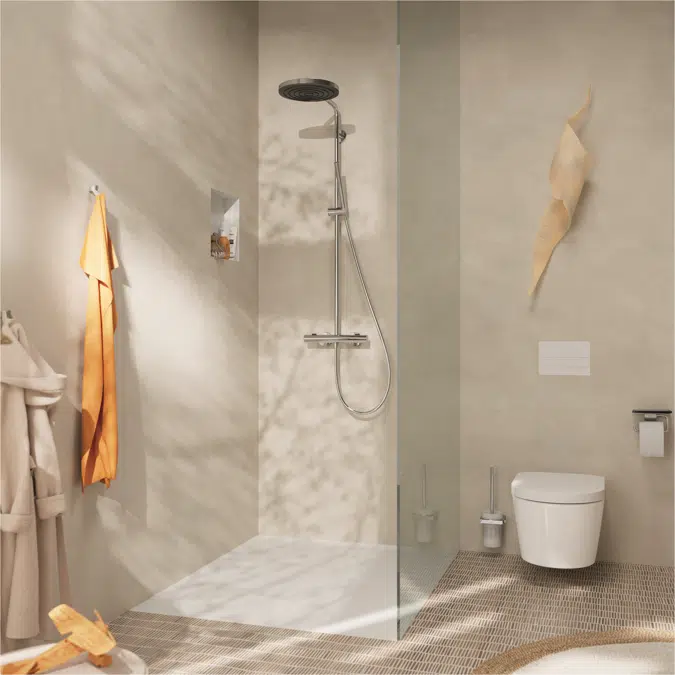 24223XXX Pulsify S Puro Showerpipe 260 1jet EcoSmart with thermostat