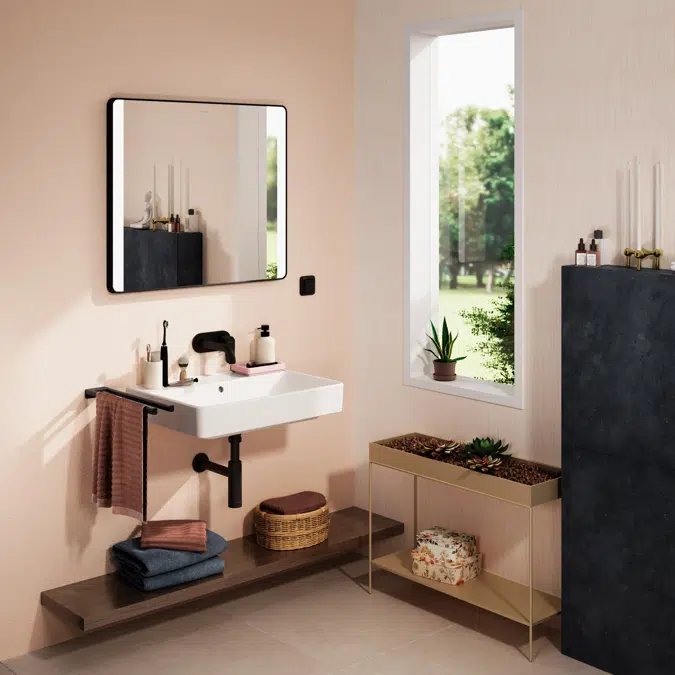 60245XXX Xanuia Q Wash basin 650/480 without tap hole with overflow
