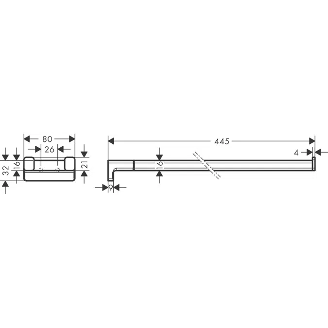 AddStoris Towel holder twin-handle