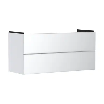 billede til 54184XXX Xevolos E Vanity unit Matt White 1180/475 with 2 drawers for washbasin