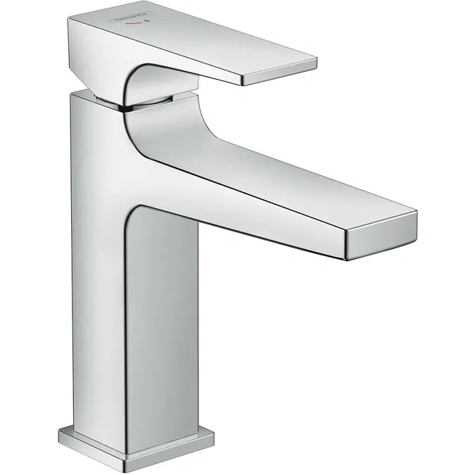 Metropol Single lever basin mixer 110 CoolStart with lever handle and push-open waste set DZR