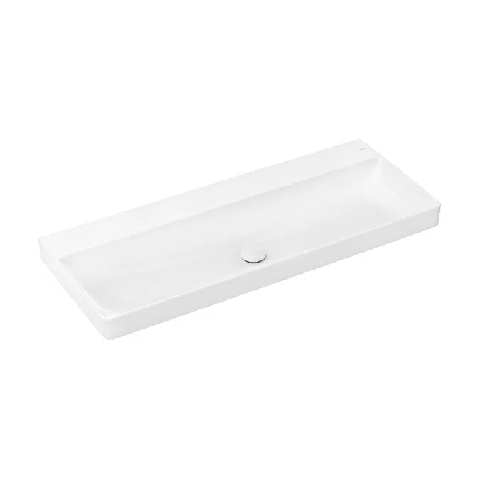 Xelu Q Washbasin 1200/480 without tap hole and overflow, SmartClean