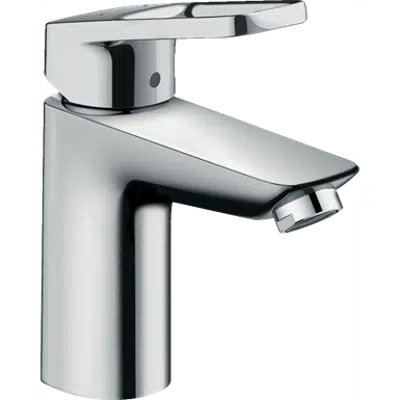 Logis Loop Single lever basin mixer 100 with pop-up waste set图像