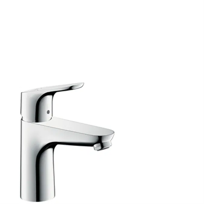 Focus Single lever basin mixer 100 with pop-up waste set