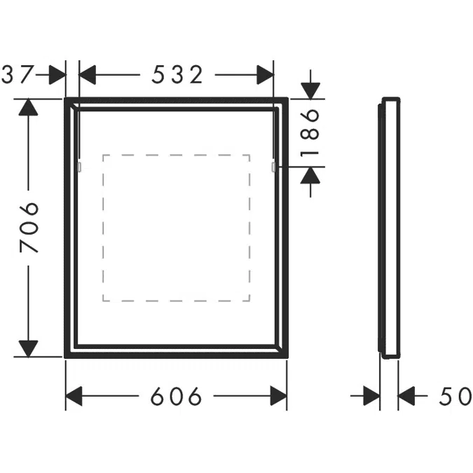 Xarita E Mirror with LED lights 600/50 IR Sensor