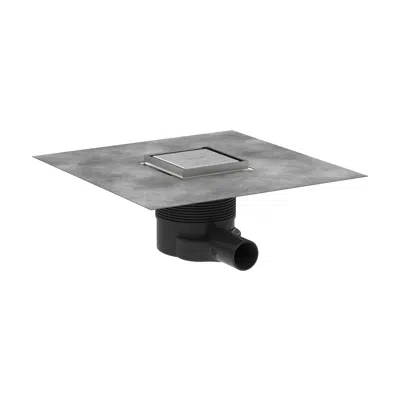 Image for RainDrain Brilliance Complete set point drain 100/100 tileable rear cover