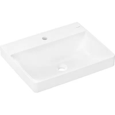 60317XXX Xelu Q Wash basin 600/480 with tap hole without overflow için görüntü