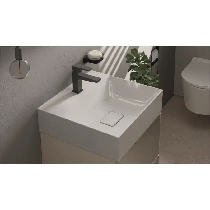 60317XXX Xelu Q Wash basin 600/480 with tap hole without overflow