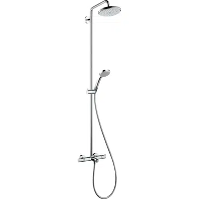 Croma Showerpipe 230 1jet with bath thermostat DZR