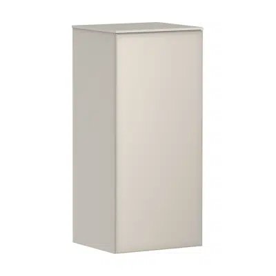 Xevolos E Mid-height cabinet Sand Matt Beige 400/360, door hinge left图像