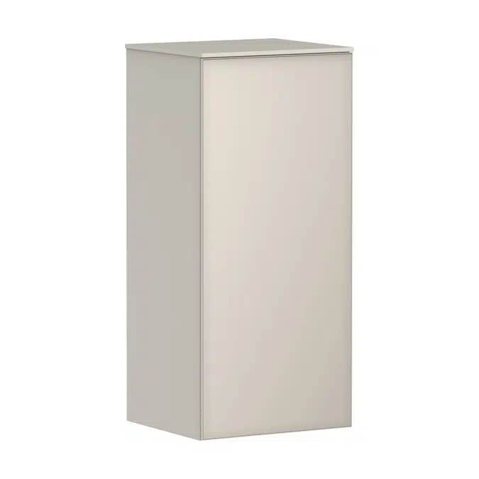 Xevolos E Mid-height cabinet Sand Matt Beige 400/360, door hinge left