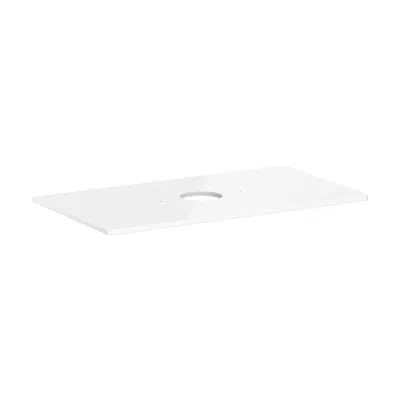 afbeelding voor Xelu Q Console 980/550 with cutout in the middle for bowl without tap hole