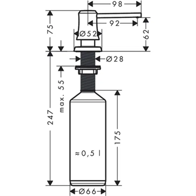 Joleena Soap-/ lotion dispenser