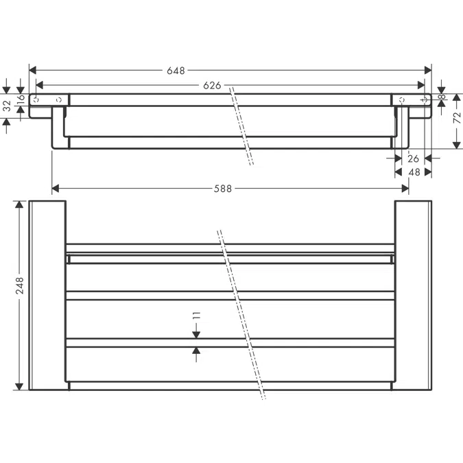 AddStoris Towel rack with towel holder