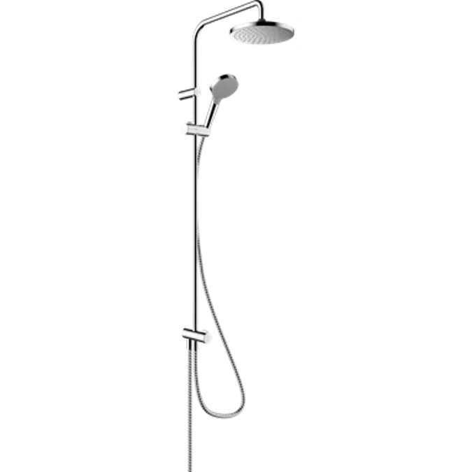 BIM objects - Free download! Vernis Blend Showerpipe 200 1jet Reno ...