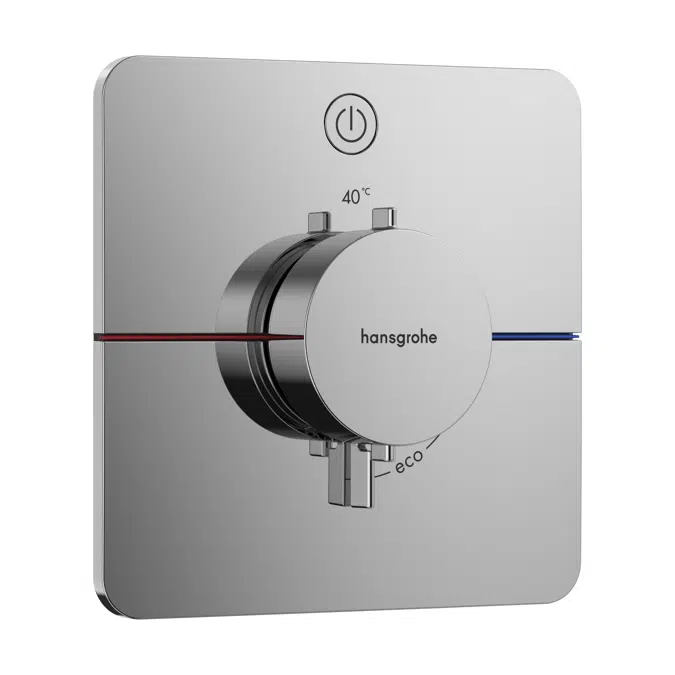 ShowerSelect Comfort Q Thermostat for concealed installation for 1 function