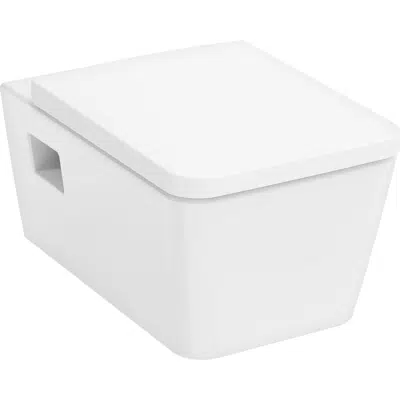 bild för EluPura Original Q Wall hung WC Set 540 rimless with WC seat with SoftClose and Qui