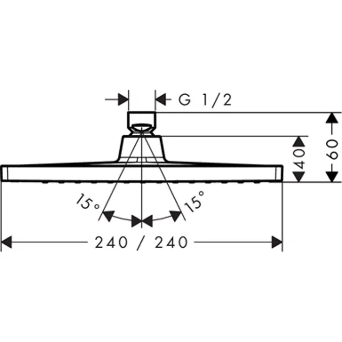 Crometta E Kopfbrause 240 1jet 26726000