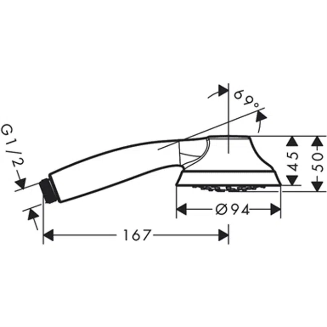 04782830 Joleena Handshower 95 1-Jet, 1.75 GPM