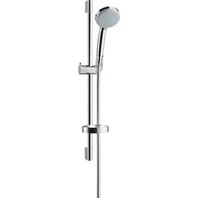 imagem para Croma 100 Shower set Vario Green with shower bar 65 cm and soap dish