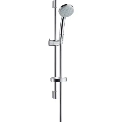 Croma 100 Shower set Vario Green with shower bar 65 cm and soap dish