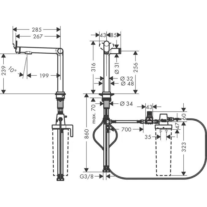 Aqittura M91 FilterSystem 240, 1jet