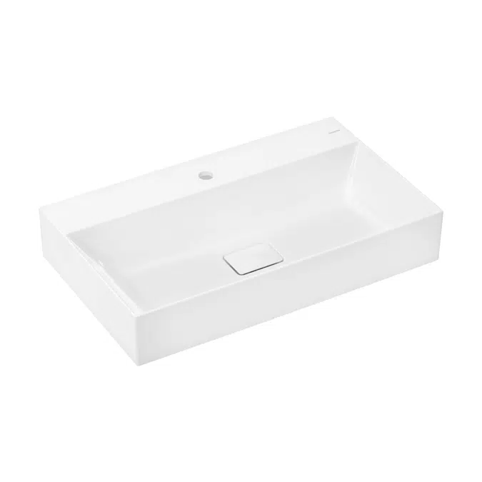 Xevolos E Washbasin 800/480 with tap hole without overflow, SmartClean