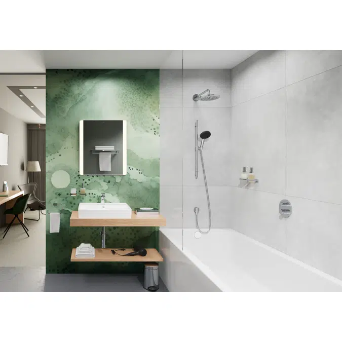 24602XXX Raindance Alive Select S Shower set 125 3jet EcoSmart with shower bar Unica S Puro 65 cm