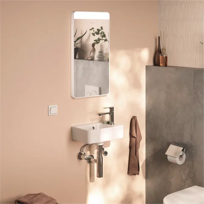 54955XXX Xarita Lite Q Mirror with horizontal LED lights 360/30 for wall switch