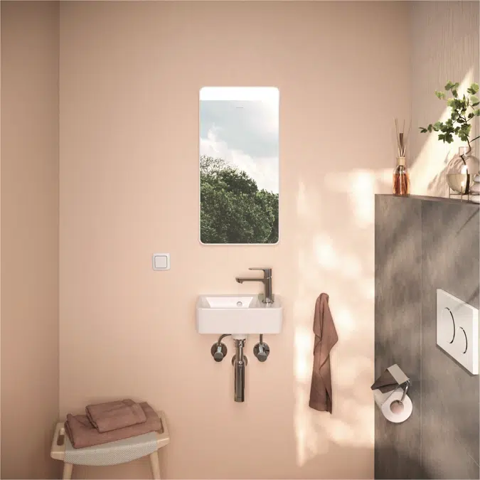 54955XXX Xarita Lite Q Mirror with horizontal LED lights 360/30 for wall switch