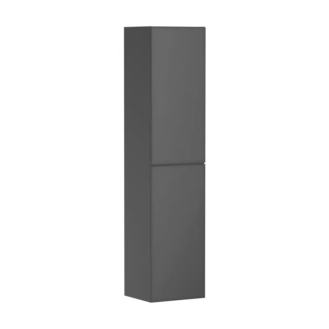 Xevolos E Tall cabinet Slate Matt Grey 400/360, door hinge left