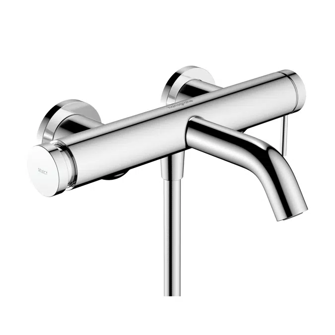 Tecturis S Single lever bath mixer for exposed installation