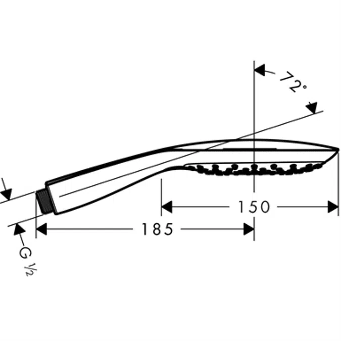Raindance Select E Hand shower 150 3jet