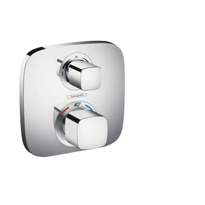Ecostat E Thermostat for concealed installation for 2 functions