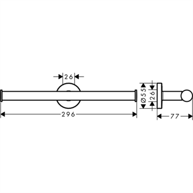 Logis Universal Spare roll holder