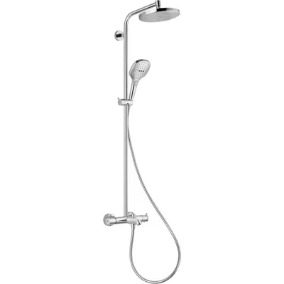 Croma Showerpipe 220 1jet EcoSmart 9 l/min with bath thermostat NJ dealer