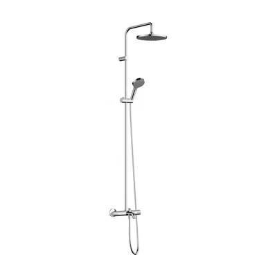 Vernis Blend Showerpipe 240 1jet with bath thermostat