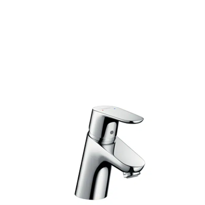 Focus Single lever basin mixer 70 with 2 flow rates with pop-up waste set