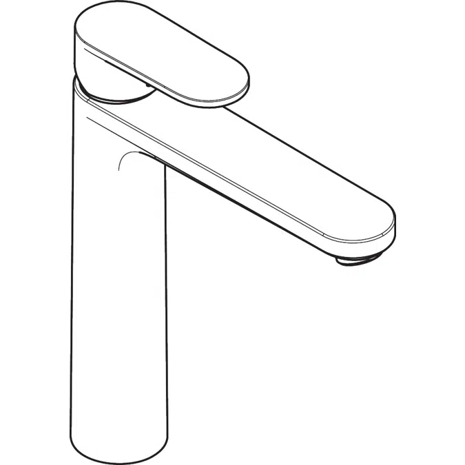 Vernis Blend Single lever basin mixer 190 CoolStart with push-open waste set