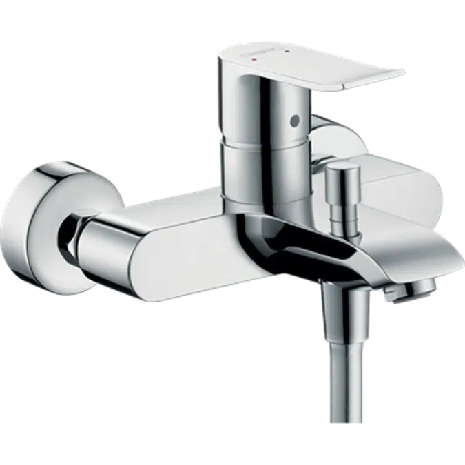 BIM objects Free download! Metris Single lever bath mixer for exposed