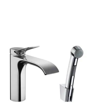 Vivenis Single lever basin mixer with bidette hand shower and shower hose 160 cm